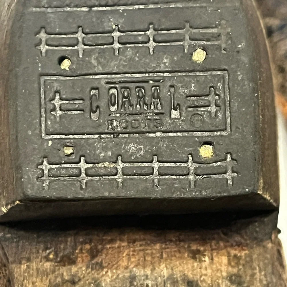 Corral Rustic Black and Brown Boots - Picture 6 of 8